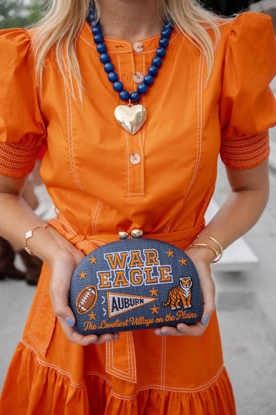 War Eagle- Embroidered Clutch- WS