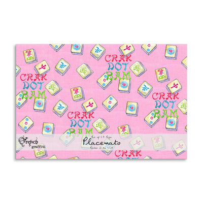 Colorful Mahjong Tiles Paper Placemats