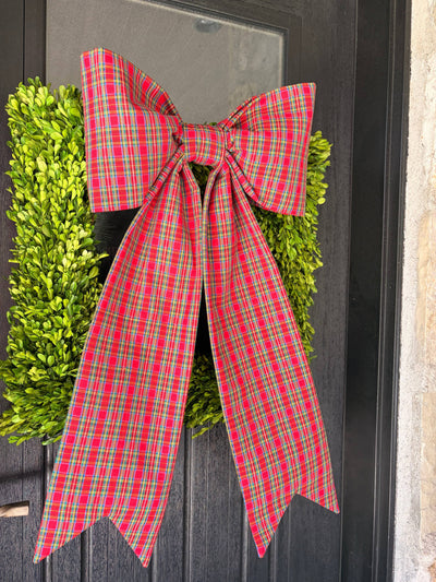 The Yuletide Tartan Bow
