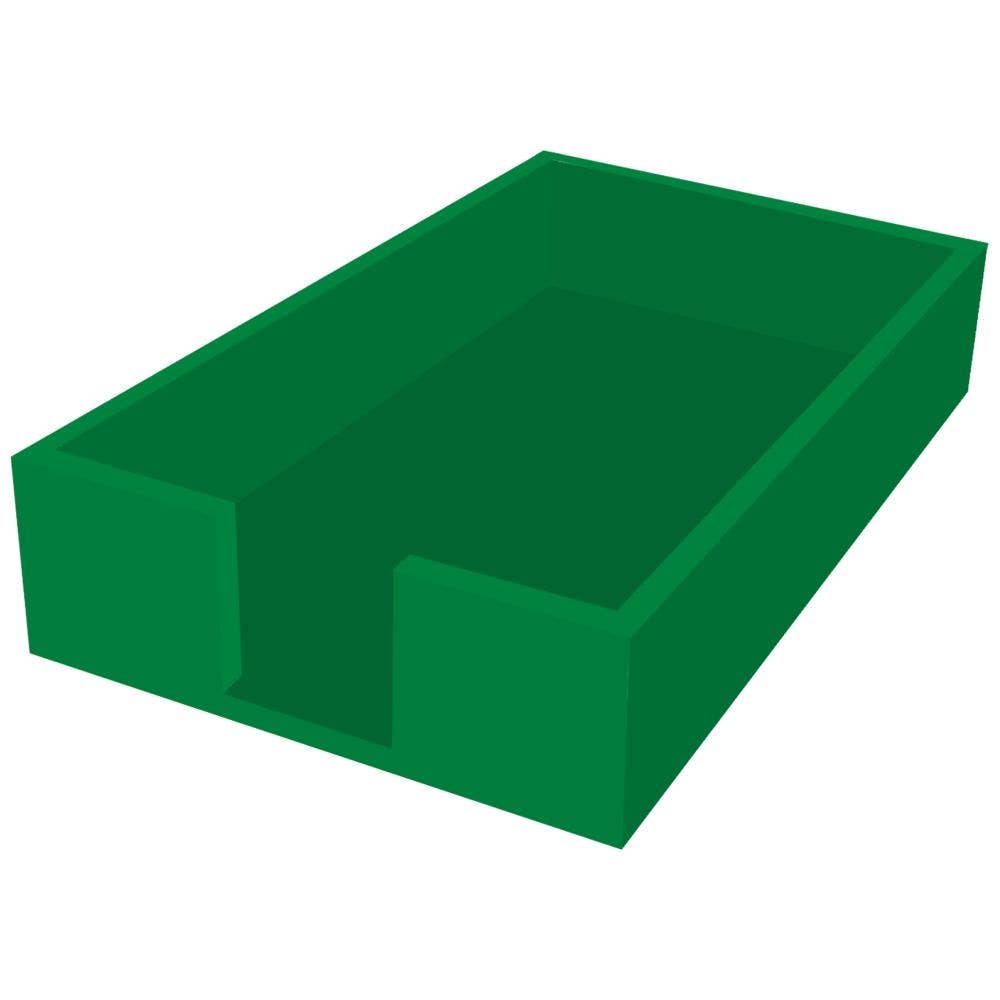 Long Wood Caddy - Emerald Green