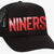 Niners Hat - Black with Red Writing