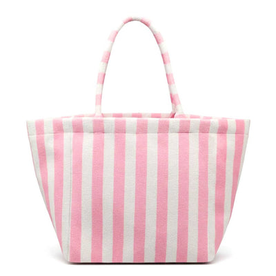 Striped Terry Tote Bag - Personalized