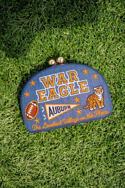War Eagle- Embroidered Clutch- WS