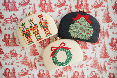 Holiday- Embroidered Clutches- WS