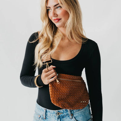 Crossbody Woven Belt Bag - Choose from 12 Colors