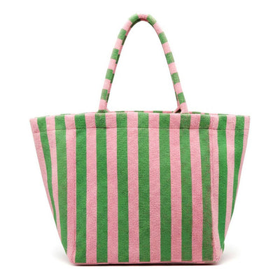 Striped Terry Tote Bag - Personalized