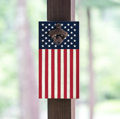American Flag Bottle Opener | Patriotic Barware