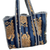 Tiger Print Bag - Navy & Blue