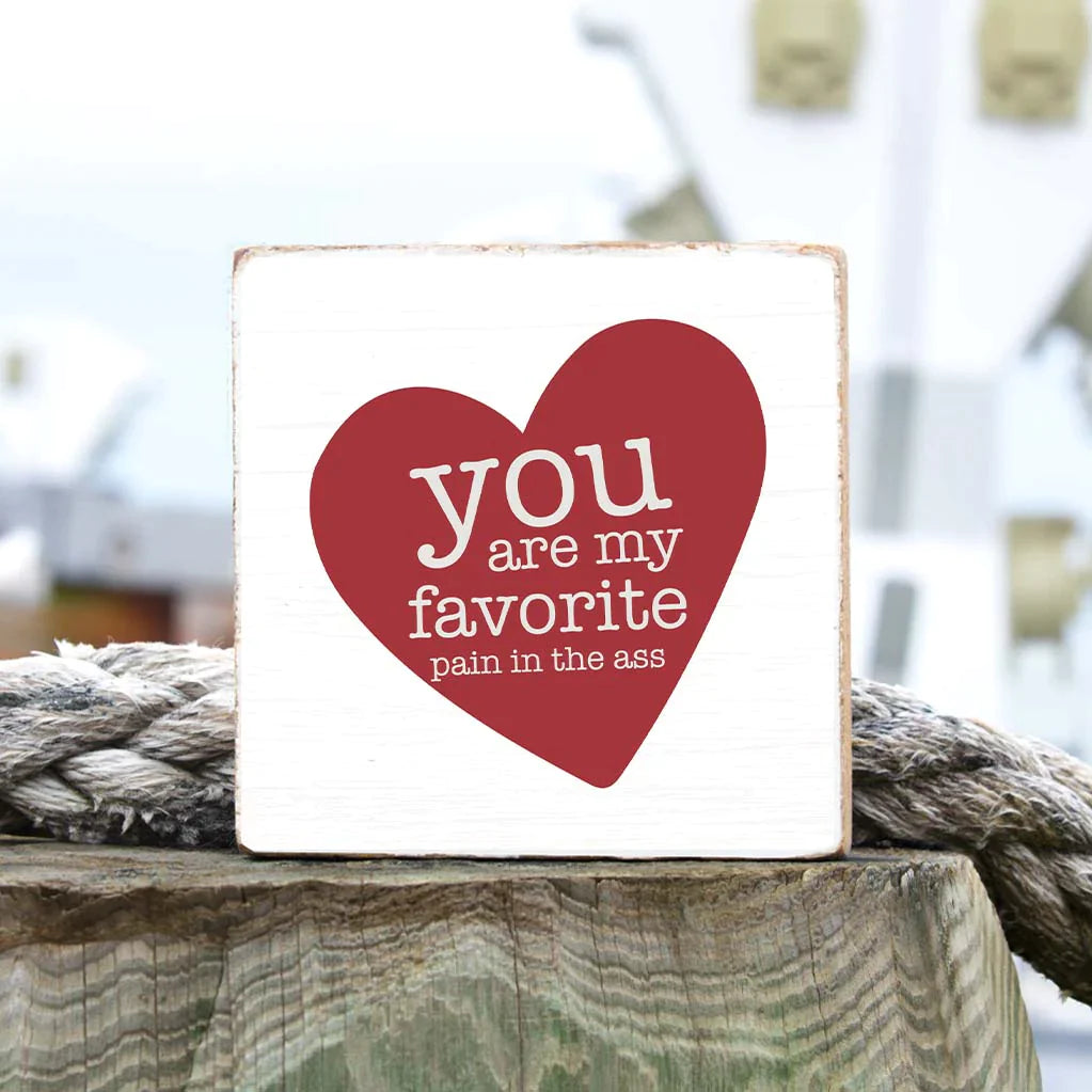 Decorative Wooden Block - Favorite Pain In the Ass