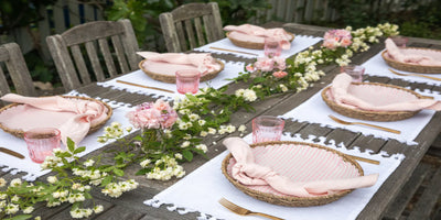 Plate and Pattern Woven Seagrass Plates
