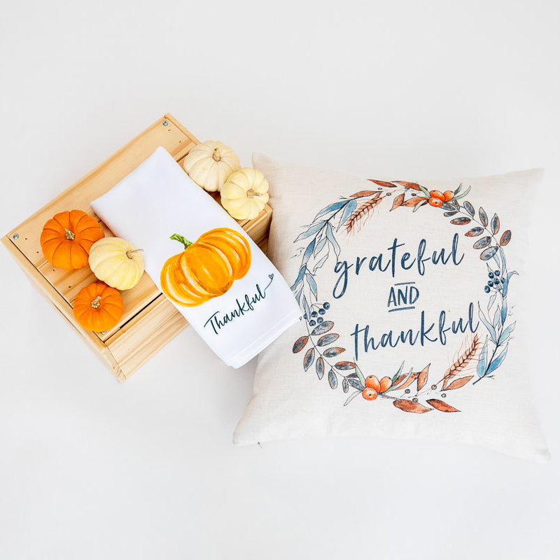 Pillow - Grateful & Thankful