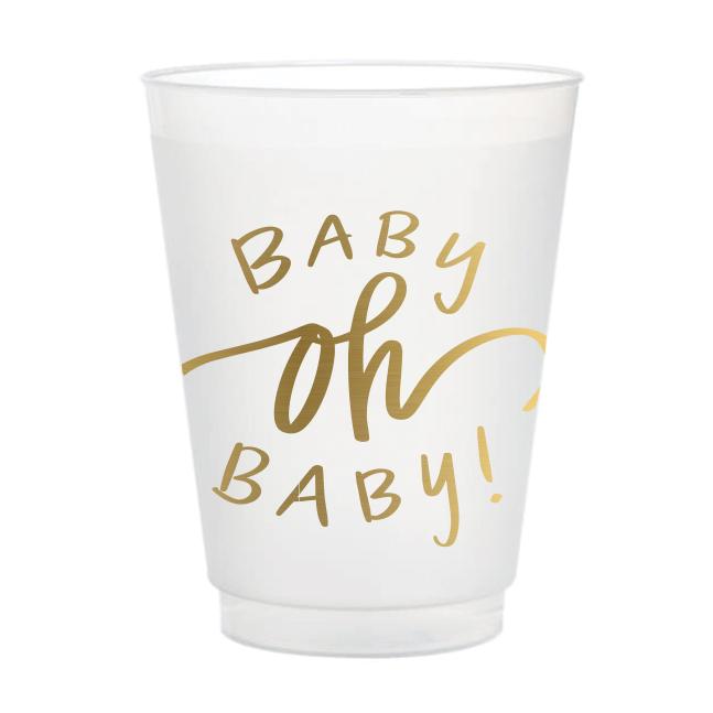 Frosted Stadium Cups - Baby Oh Baby