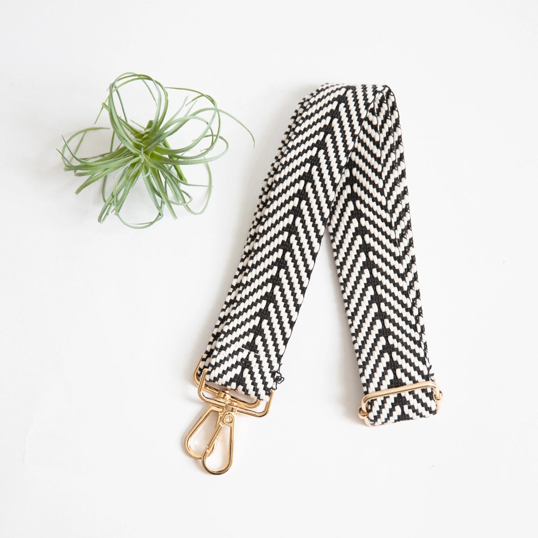 Woven top crossbody strap