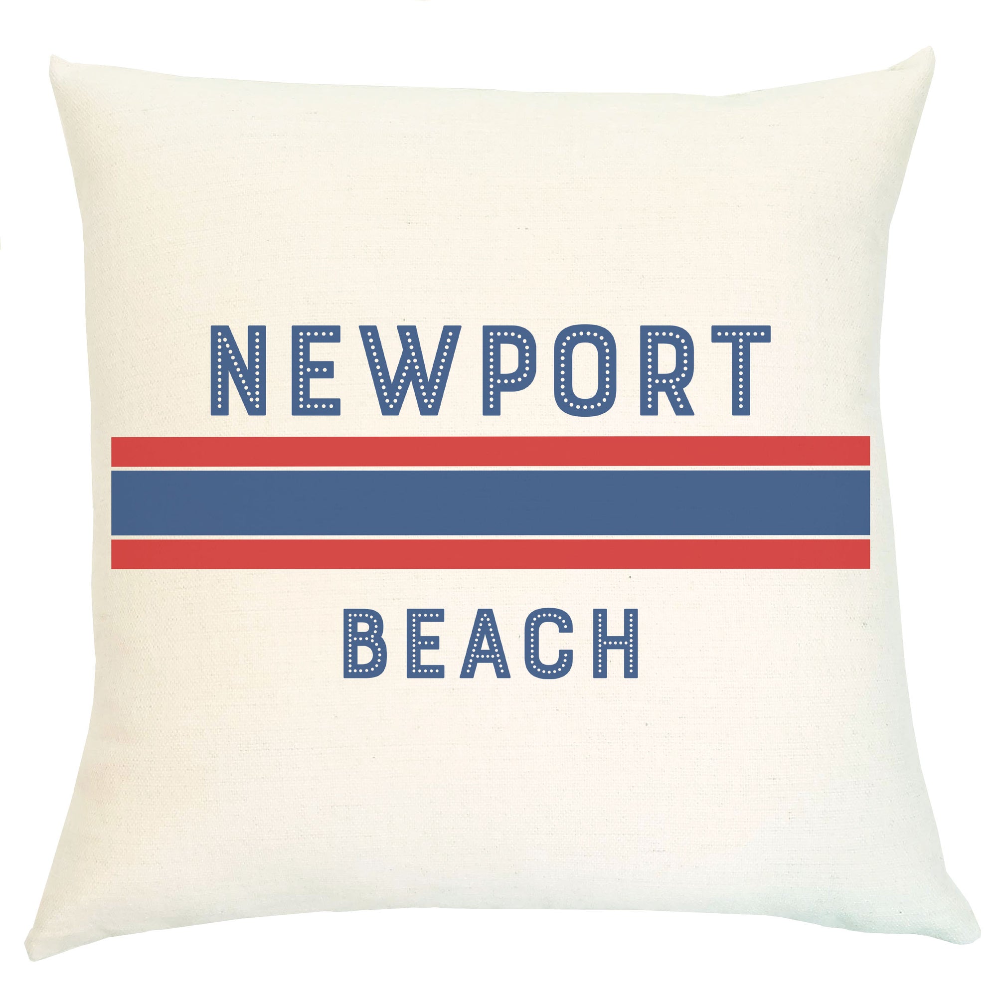 Pillow Personalized - Striped with City Name
