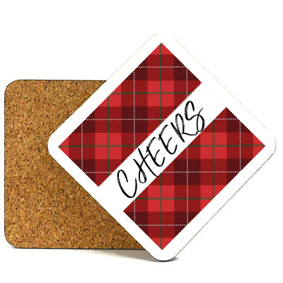 Coasters - Cheers Plaid
