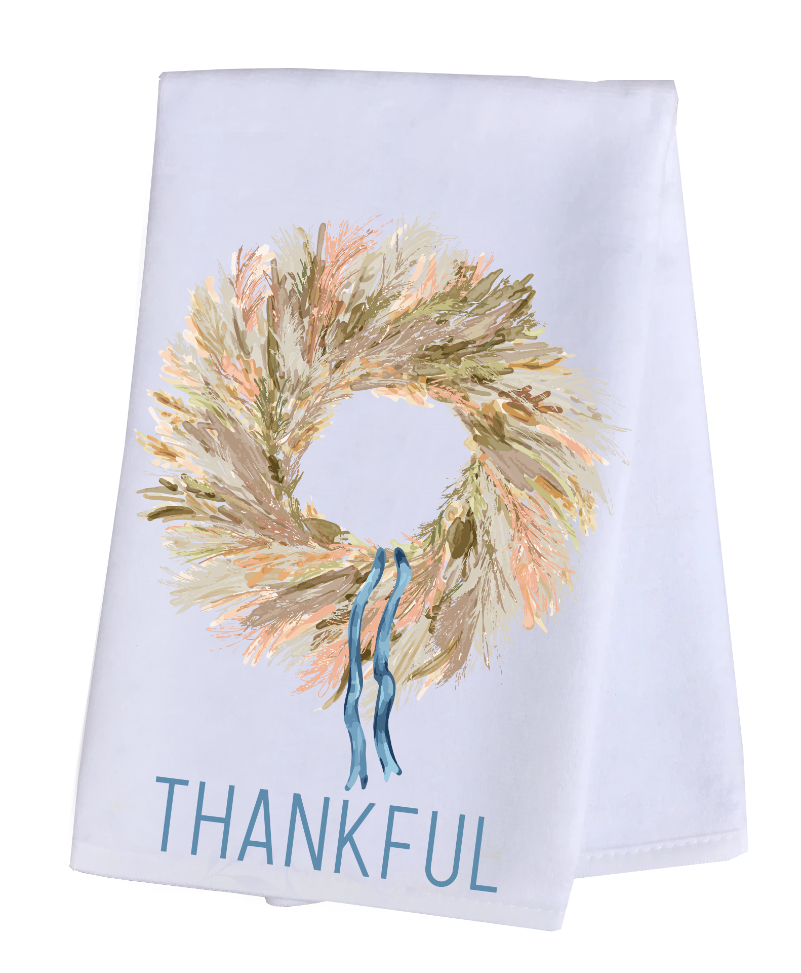 Hand Towel Plush - Fall Wreath - Thankful