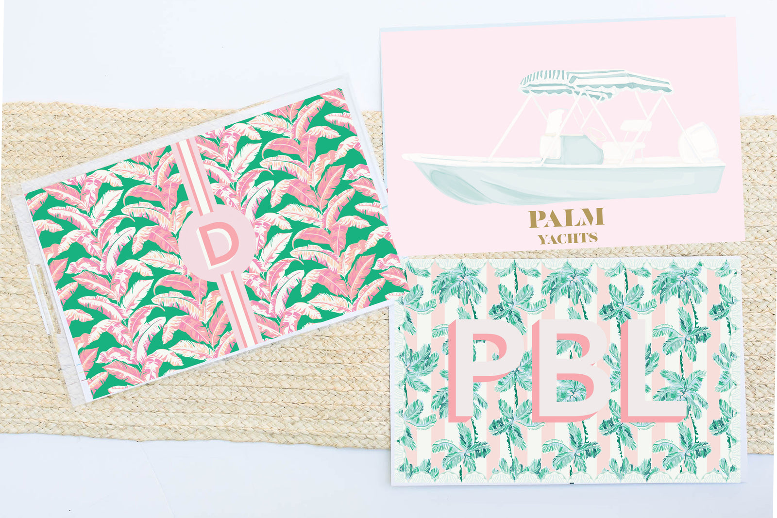 Lucite Serving Tray with Interchangeable Inserts - Personalized - Palm Beach - Special Edition