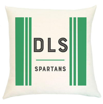 Pillow Personalized - School Colors High School Stripe