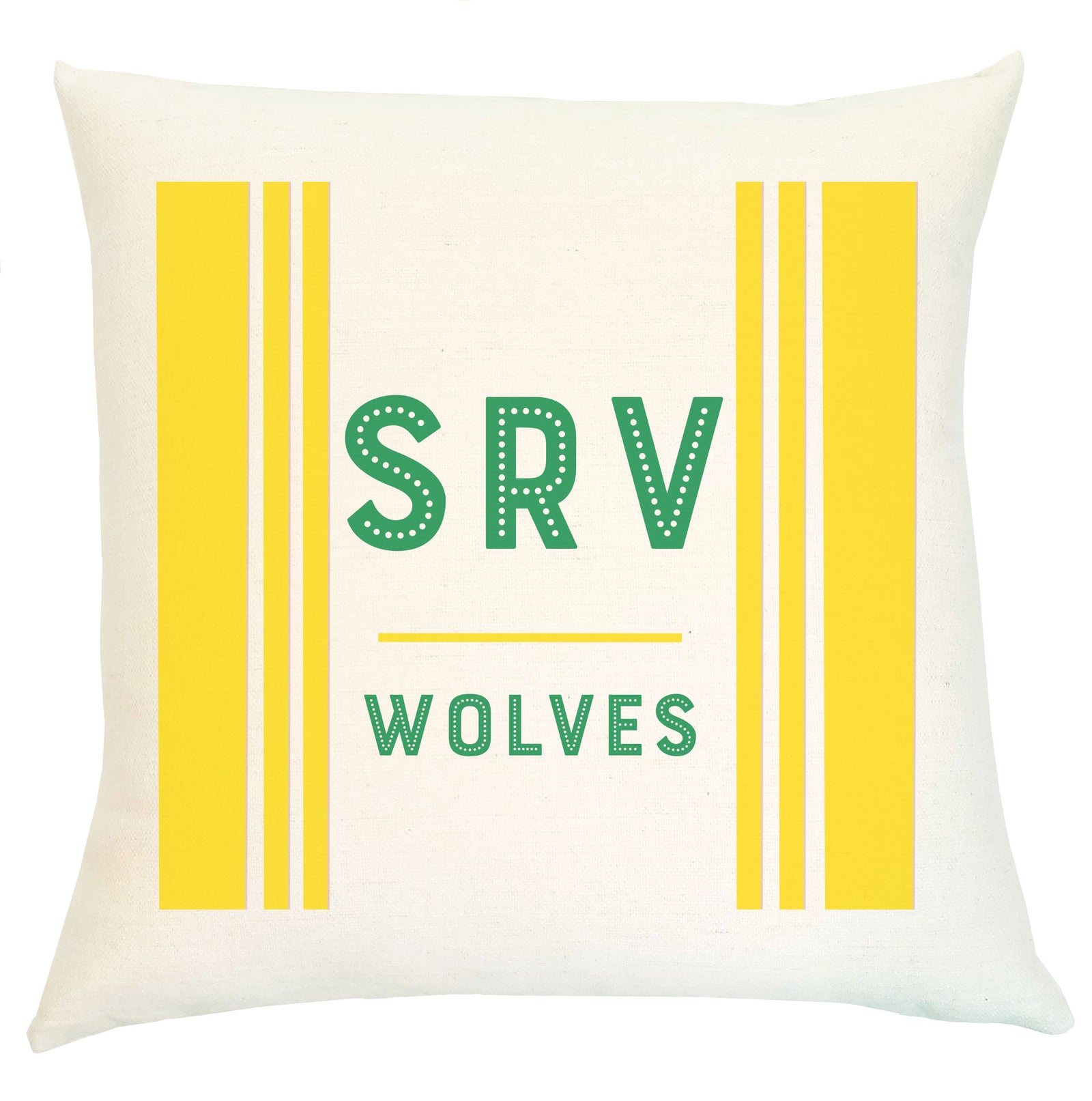 Pillow Personalized - School Colors High School Stripe