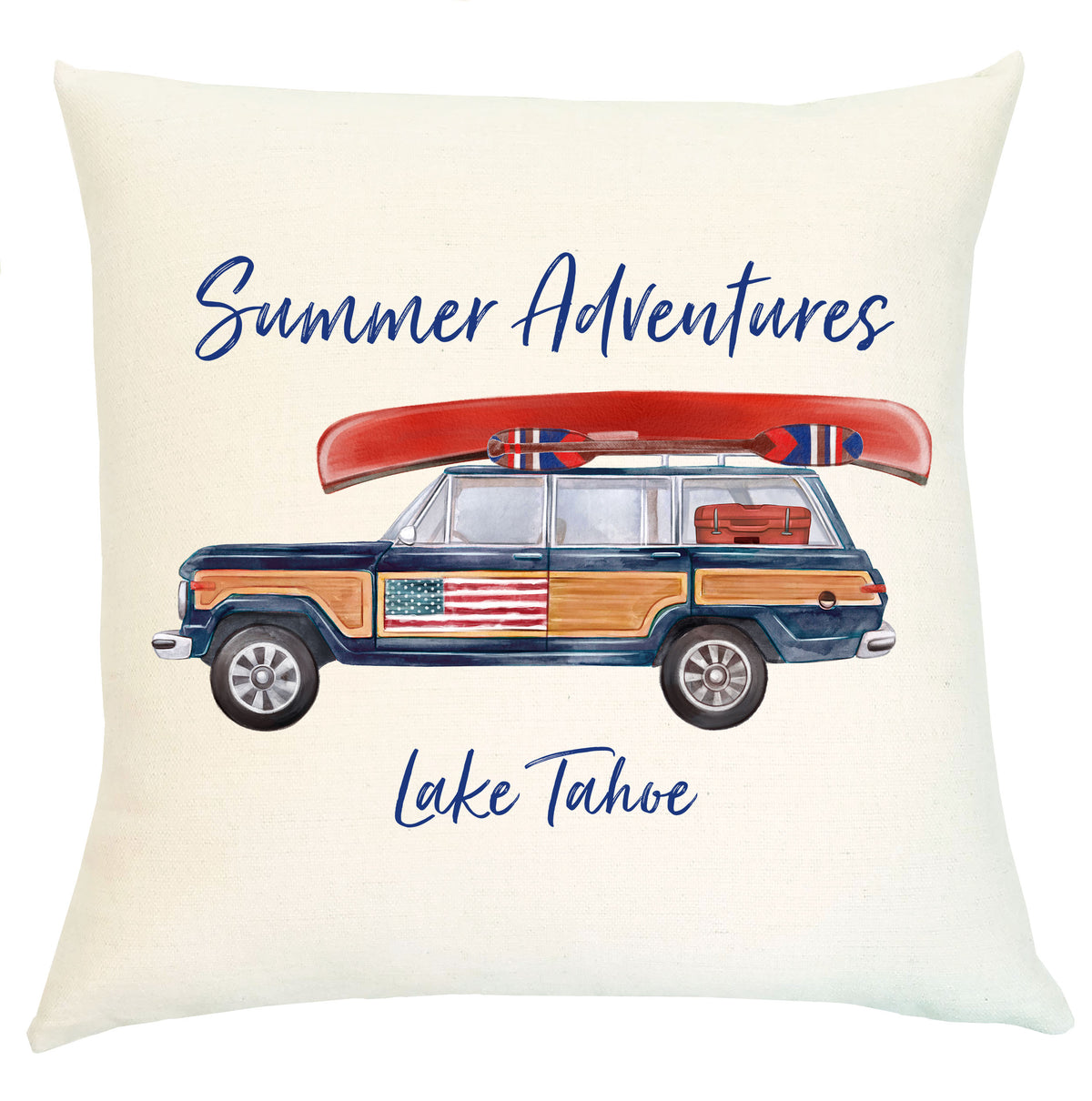 Pillow Personalized - Woody Jeep "Summer Adventures"