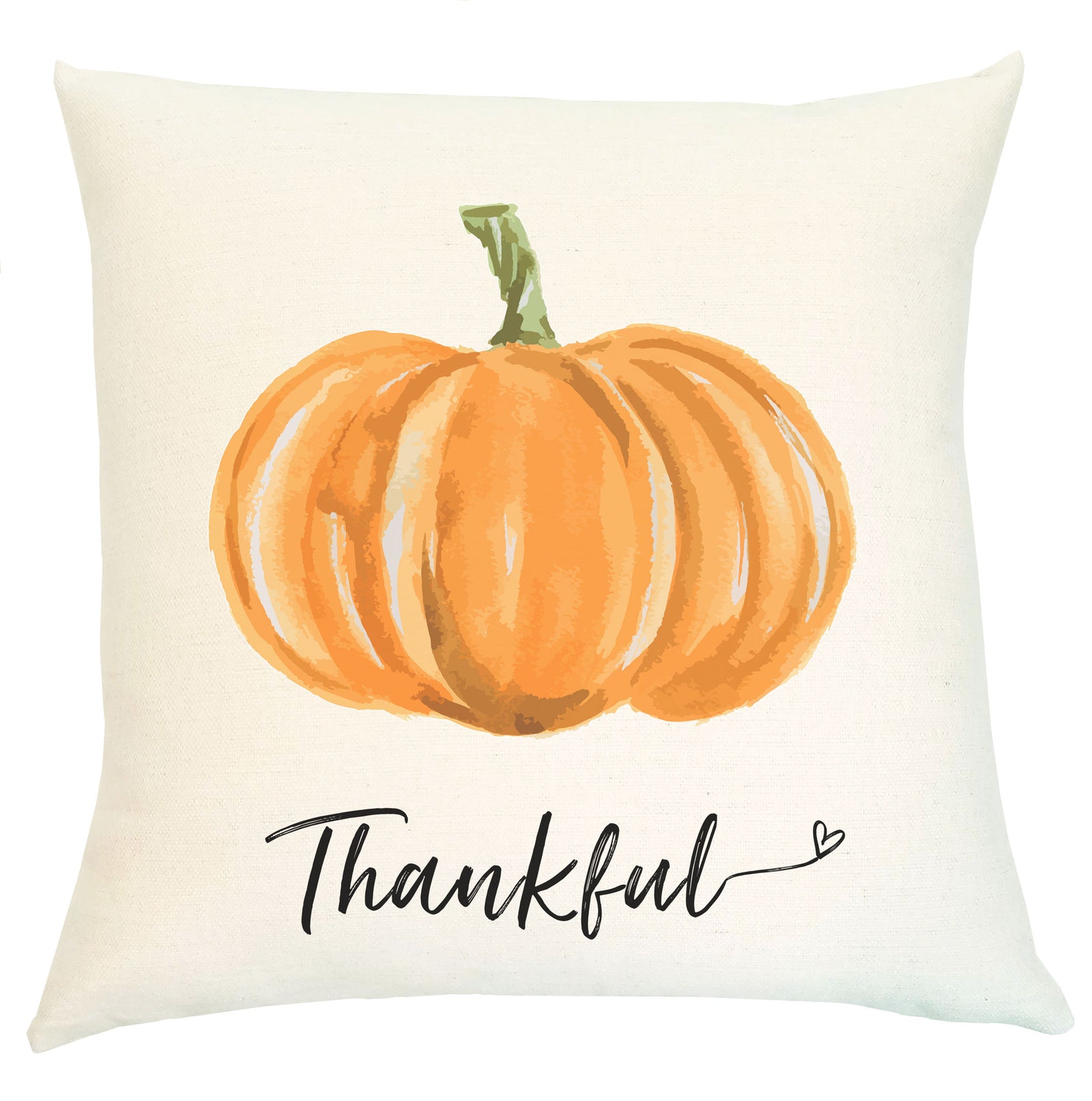 So Thankful Pumpkin Throw Pillow