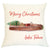 Pillow Personalized - Vintage Woody Boat Merry Christmas