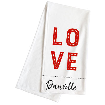 Plush Hand Love Towel