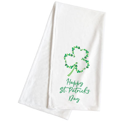 Plush St. Patrick's Day Clover Hand Towel