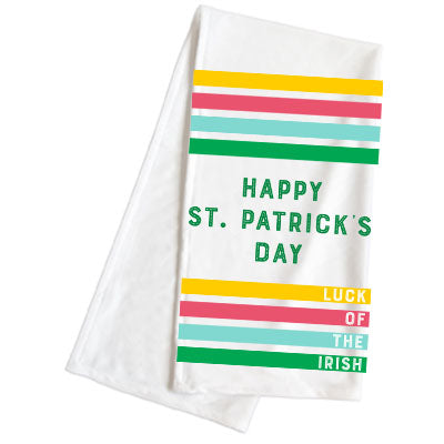 Plush St. Patrick's Day Rainbow Hand Towel