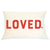 Pillow Lumbar Double Sided - Loved and Lucky - Insert Included