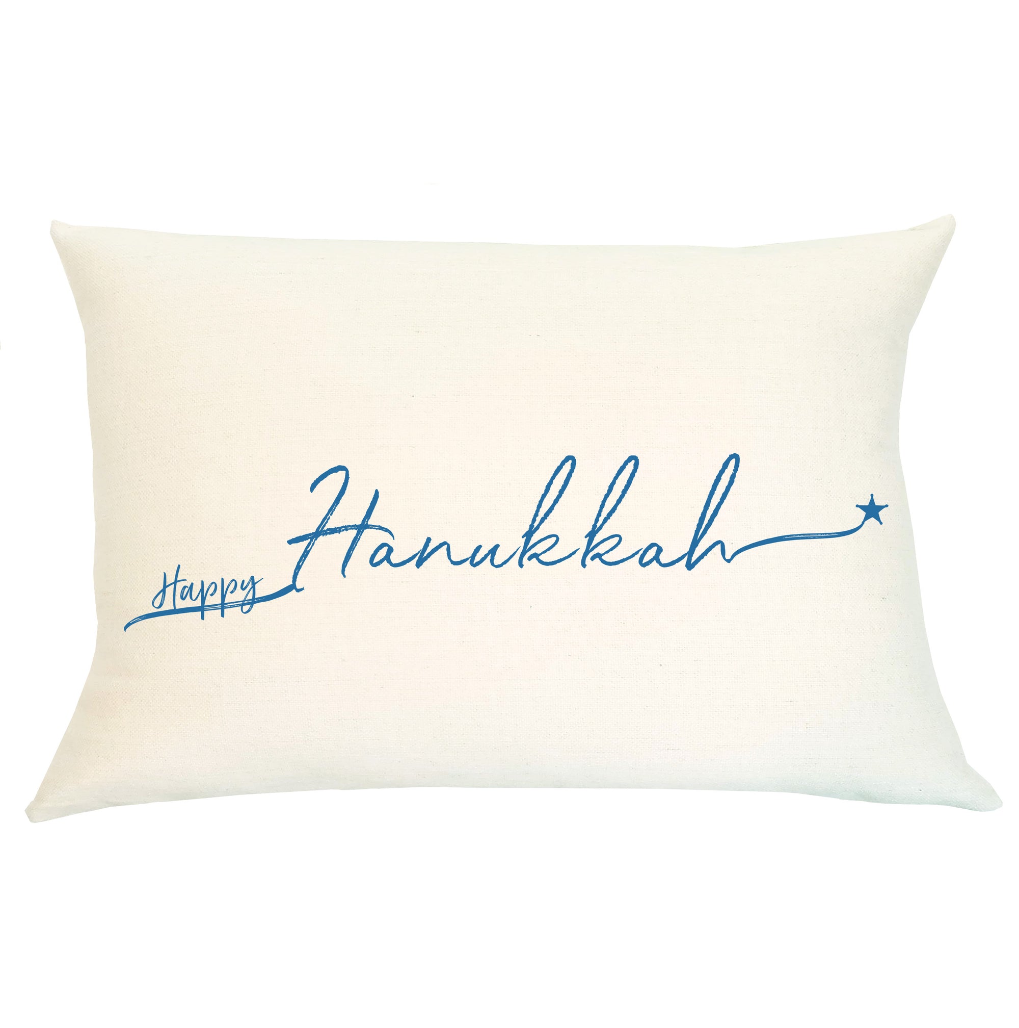 Pillow Lumbar - Happy Hanukkah - Insert Included