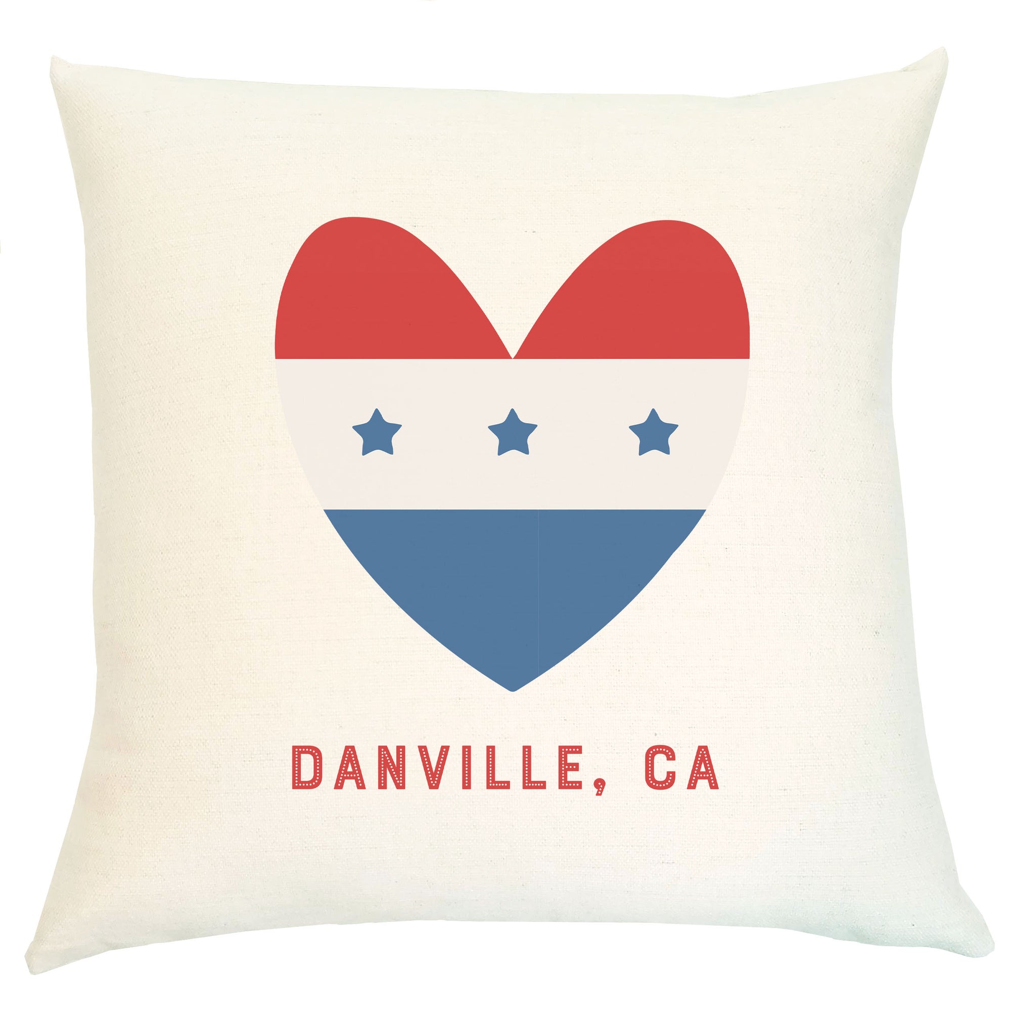 Pillow Personalized - Patriotic Heart