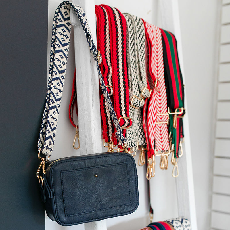 Woven strap crossbody bag Clearance