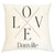 Pillow Personalized - Love Crossed Lines