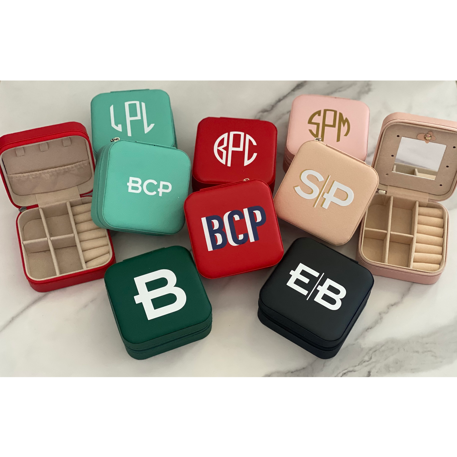 Personalized Travel Jewelry Case