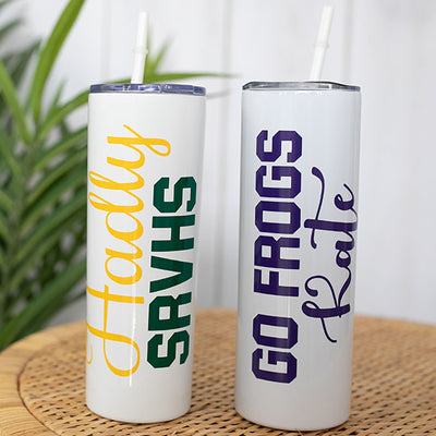 Insulated Tumbler Skinny - Personalize with School Name